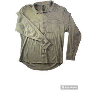 Lululemon Men's Soft Knit Overshirt Shacket XL Gray